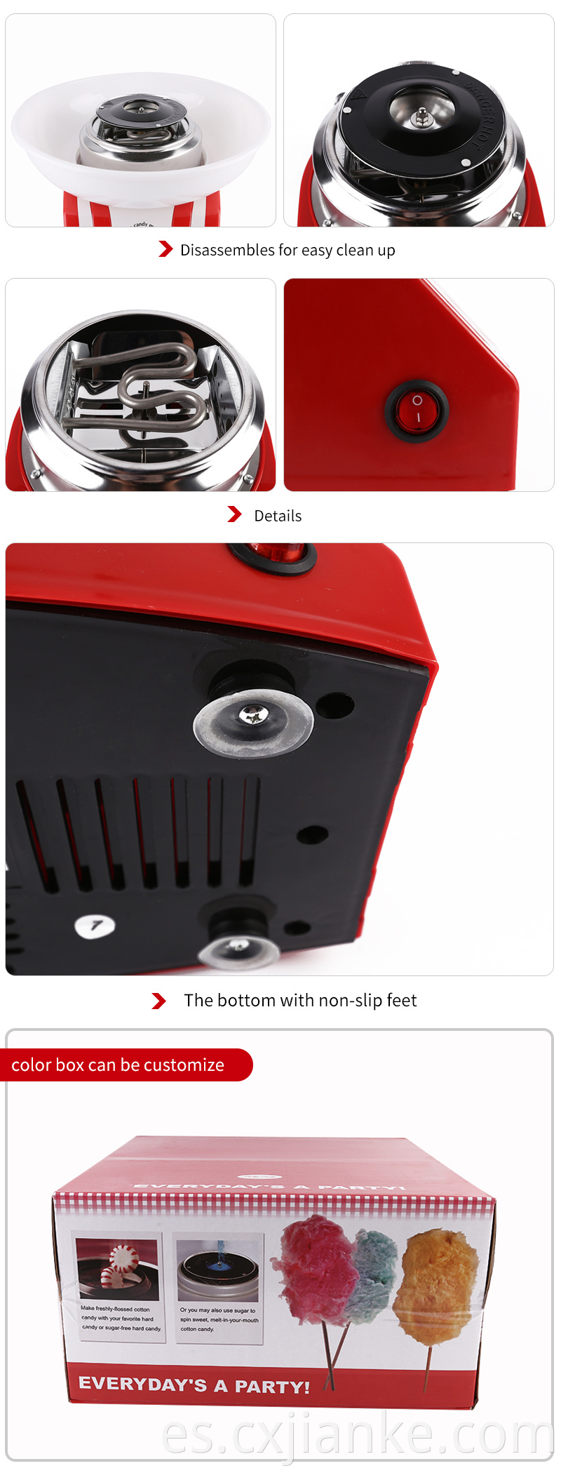 2018 Hot Sale Home Party Electric Algody Cody Floss Maker